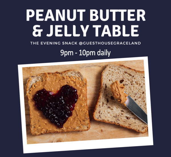 PB&J-evening-snack-guest-house-graceland