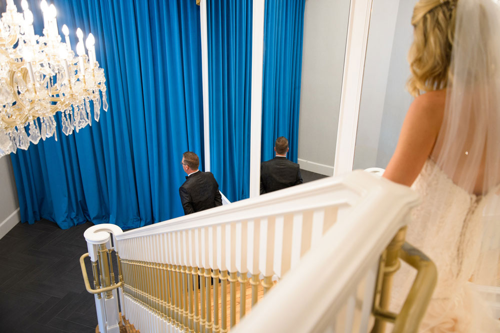 first look graceland wedding photo by maddie moree